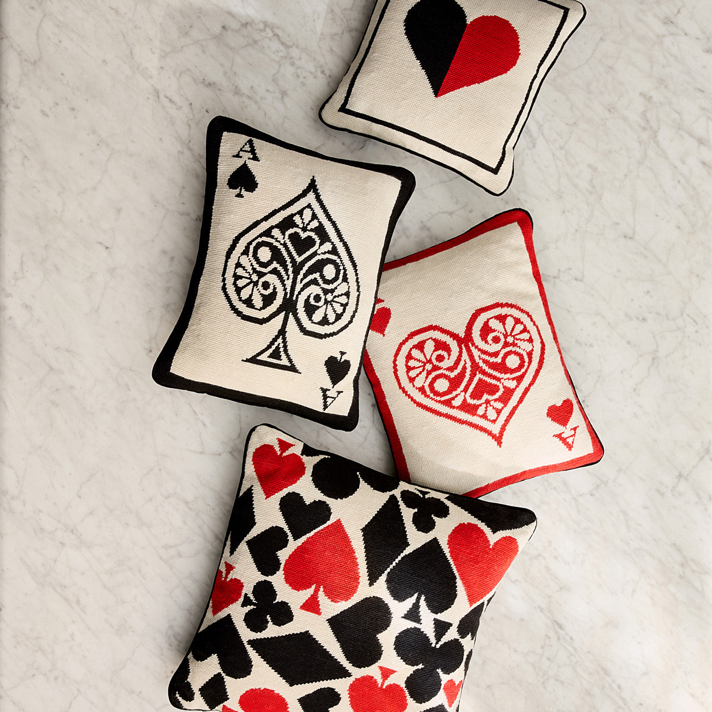 Ace Of Spades Needlepoint Pillow - Image 2