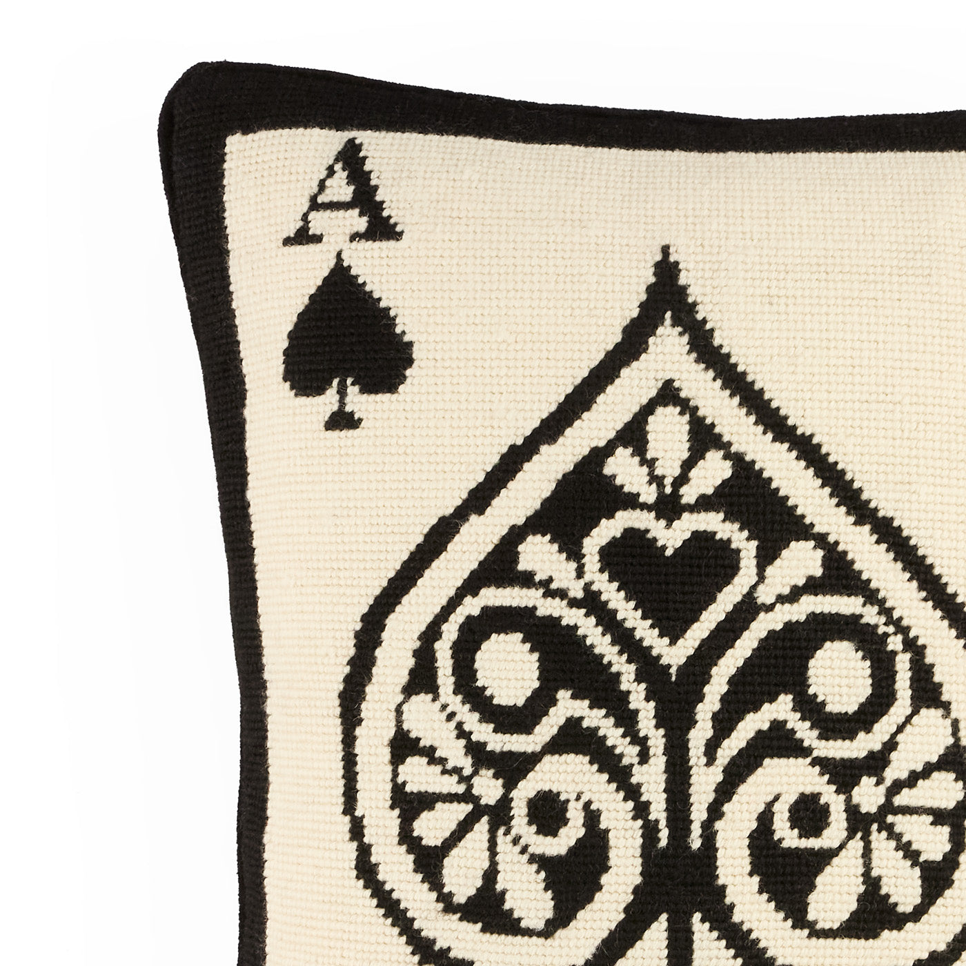 Ace Of Spades Needlepoint Pillow - Image 5