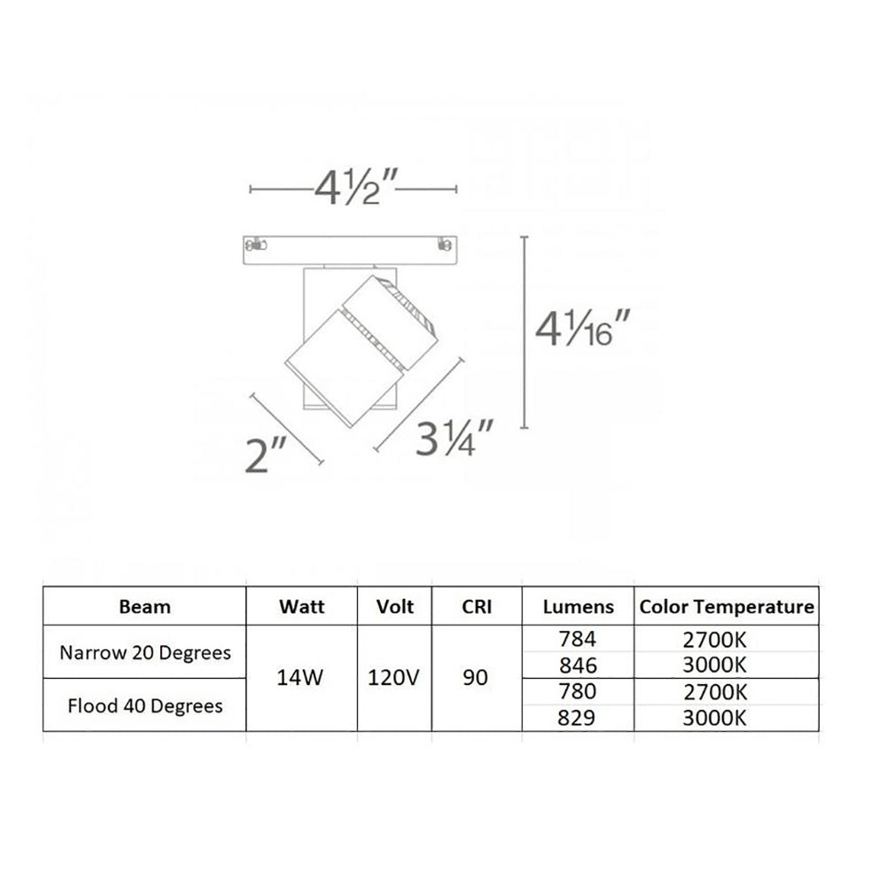 14W Exterminator II 90CRI Monopoint Luminaire - Image 5